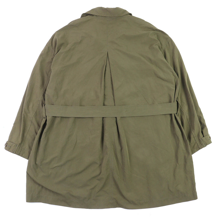 Great PORTER CLASSIC trench coat Belted short length double breasted khaki 3