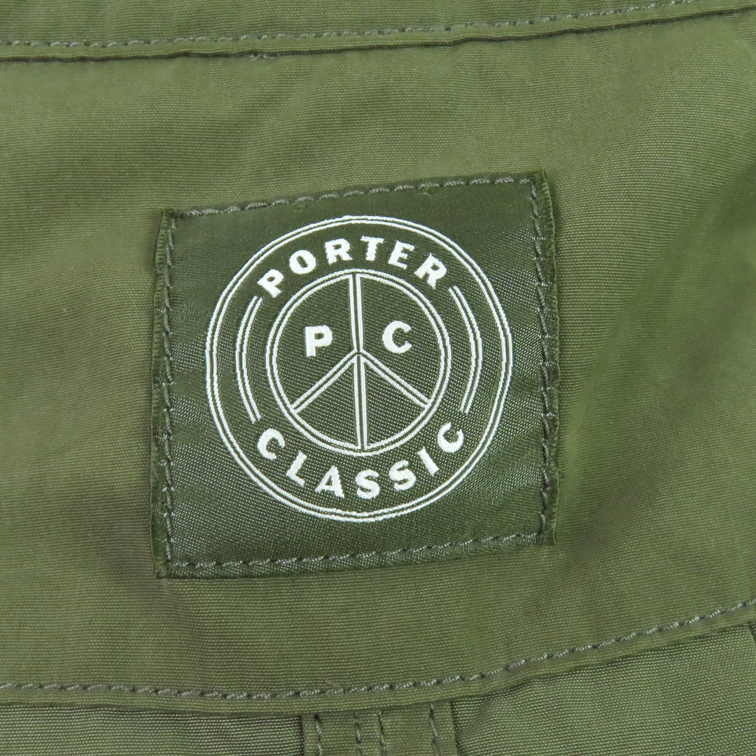 Great PORTER CLASSIC trench coat Belted short length double breasted khaki 3