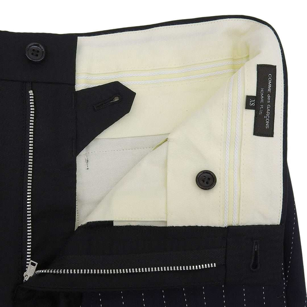 Pristine COMME des GARCONS HOMME PLUS Pants Navy wool mens XS PS-P004