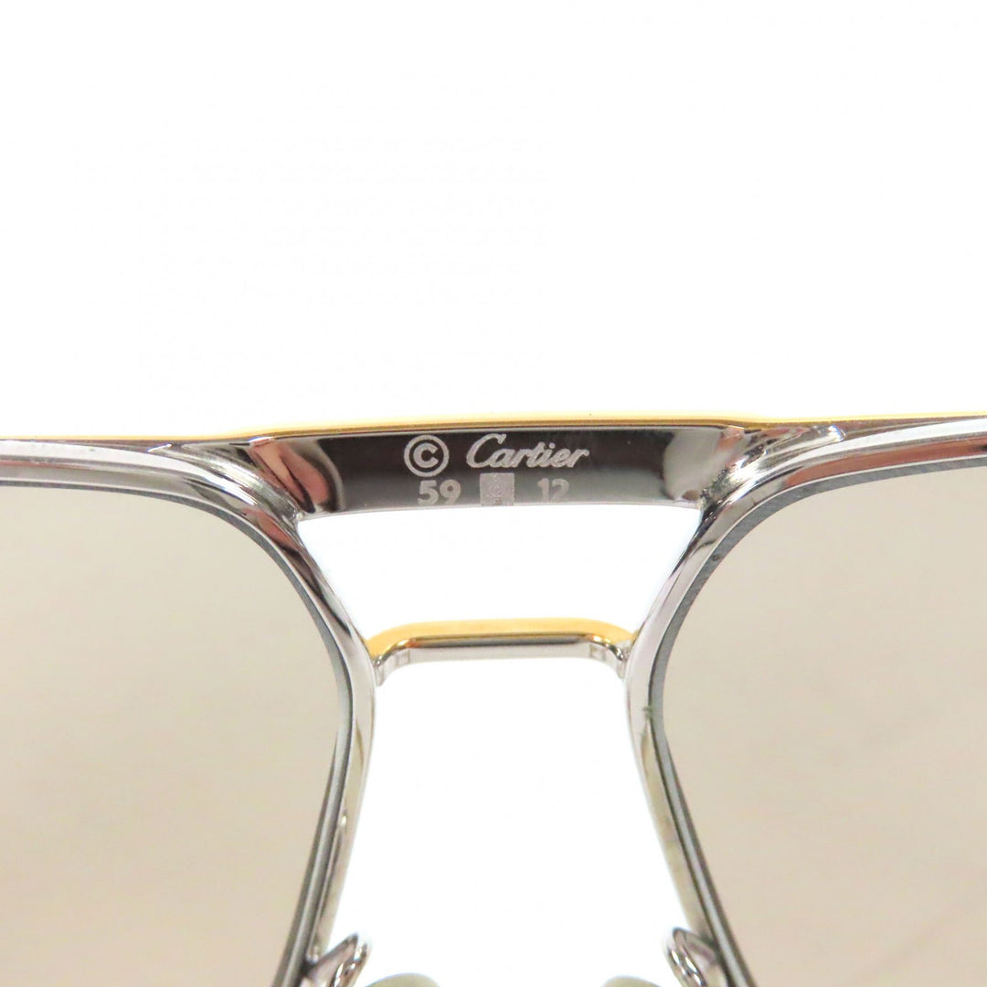 Great Cartier sunglasses Trinity Two Bridges Silver mens