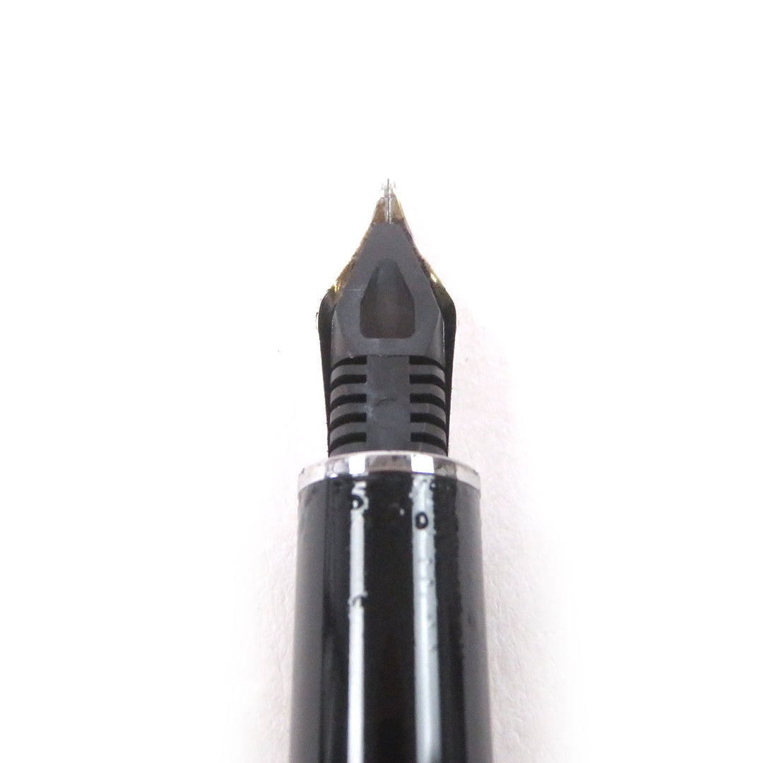 Very Good LOUIS VUITTON fountain pen Dock lacquer Cap type black 18K mens