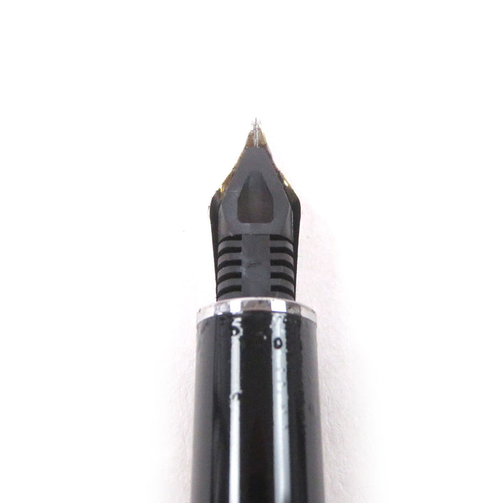 Very Good LOUIS VUITTON fountain pen Dock lacquer Cap type black 18K mens