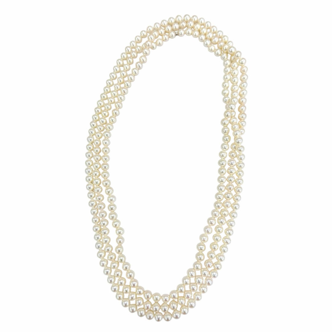 Excellent TIFFANY&Co. Pearl Wrap Necklace Current product Freshwater pearl