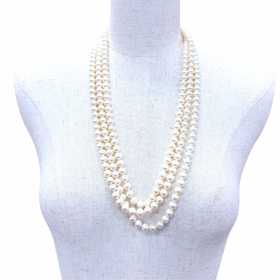 Excellent TIFFANY&Co. Pearl Wrap Necklace Current product Freshwater pearl