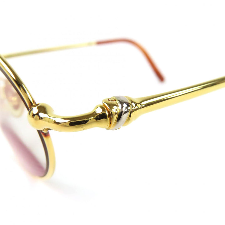 Great Cartier Glasses Trinity Oval gold ー mens