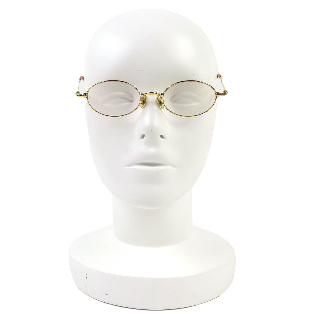 Great Cartier Glasses Trinity Oval gold ー mens