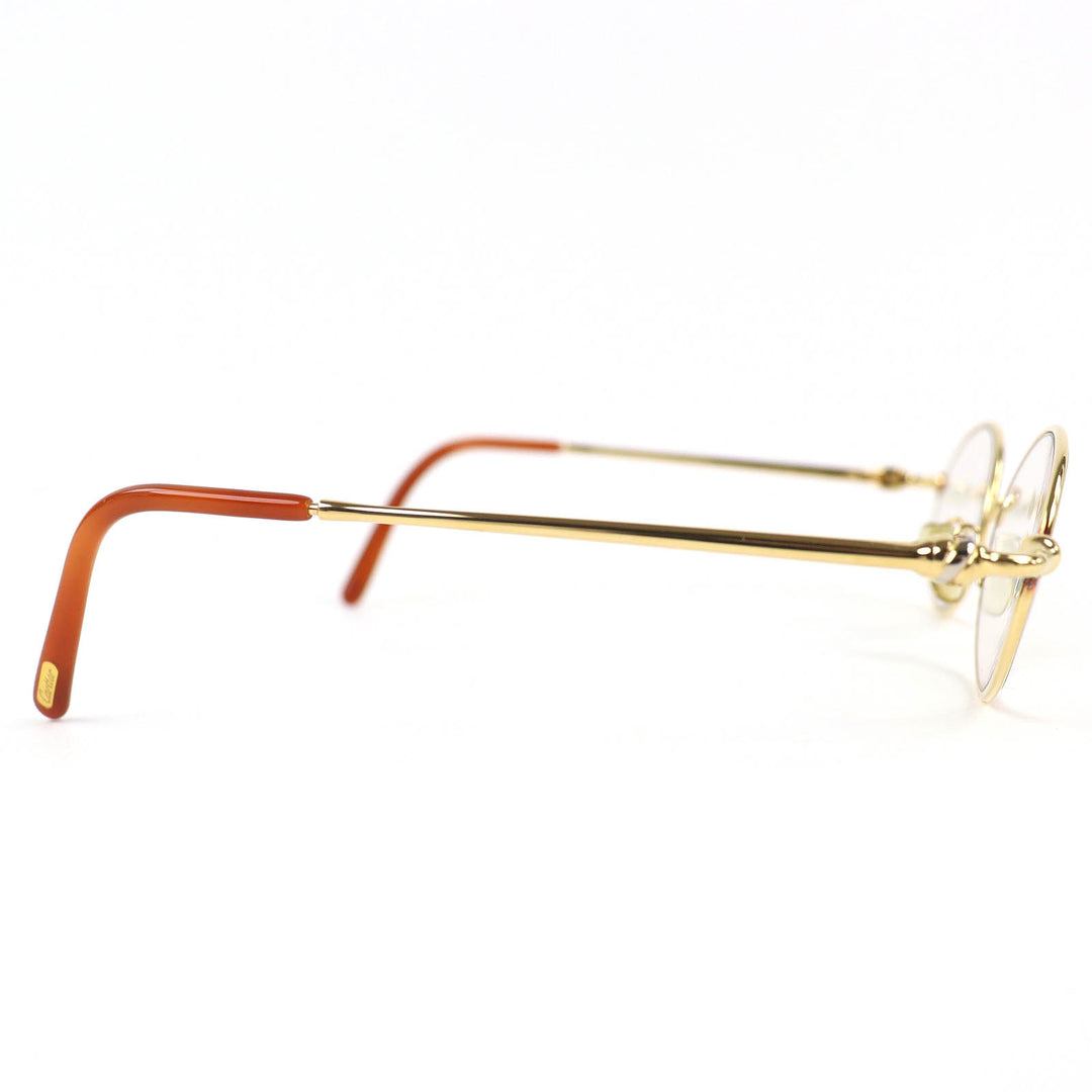 Great Cartier Glasses Trinity Oval gold ー mens