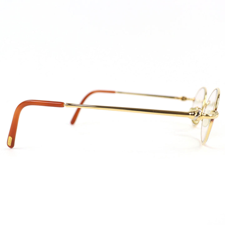 Great Cartier Glasses Trinity Oval gold ー mens