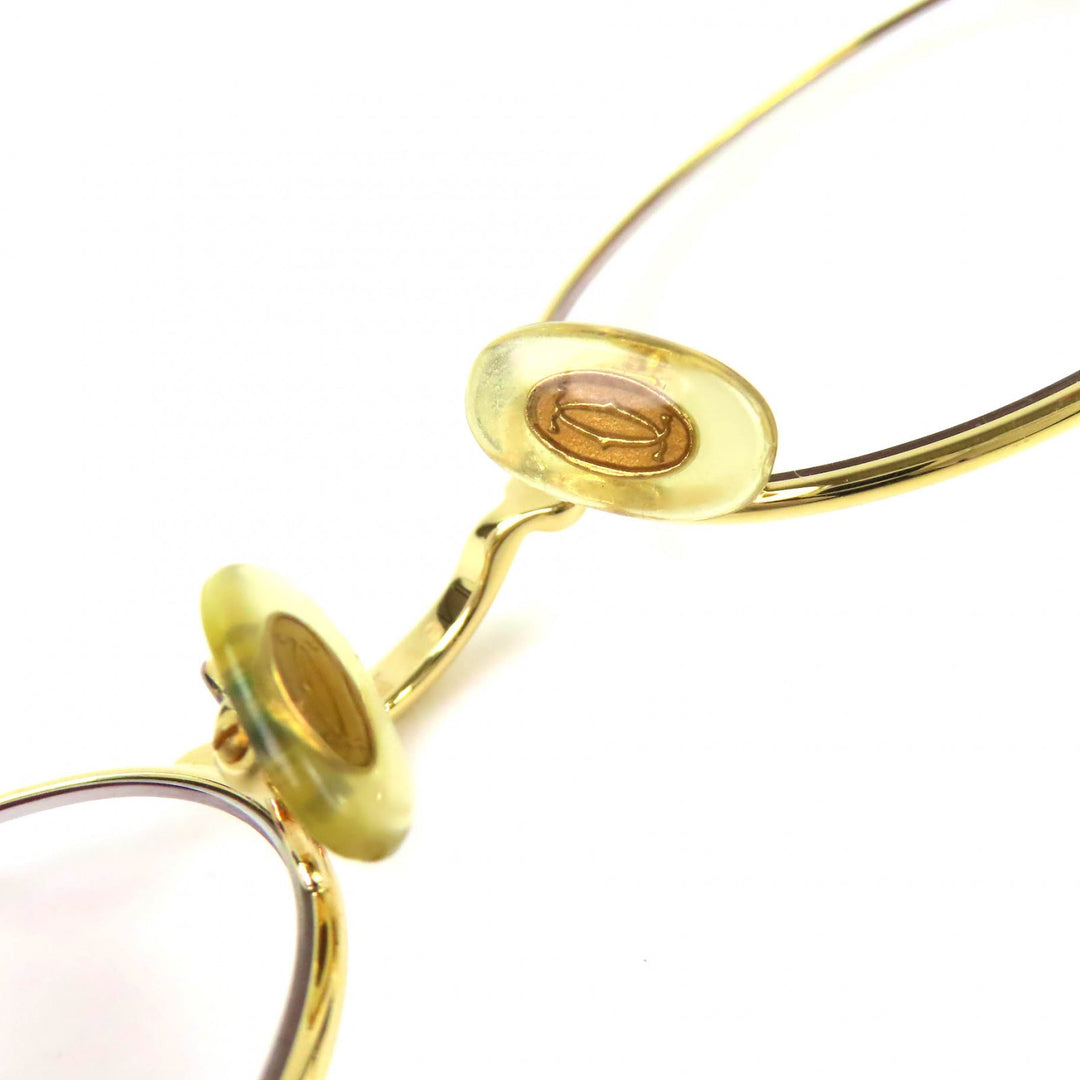 Great Cartier Glasses Trinity Oval gold ー mens