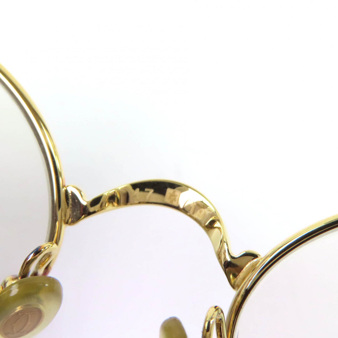 Great Cartier Glasses Trinity Oval gold ー mens