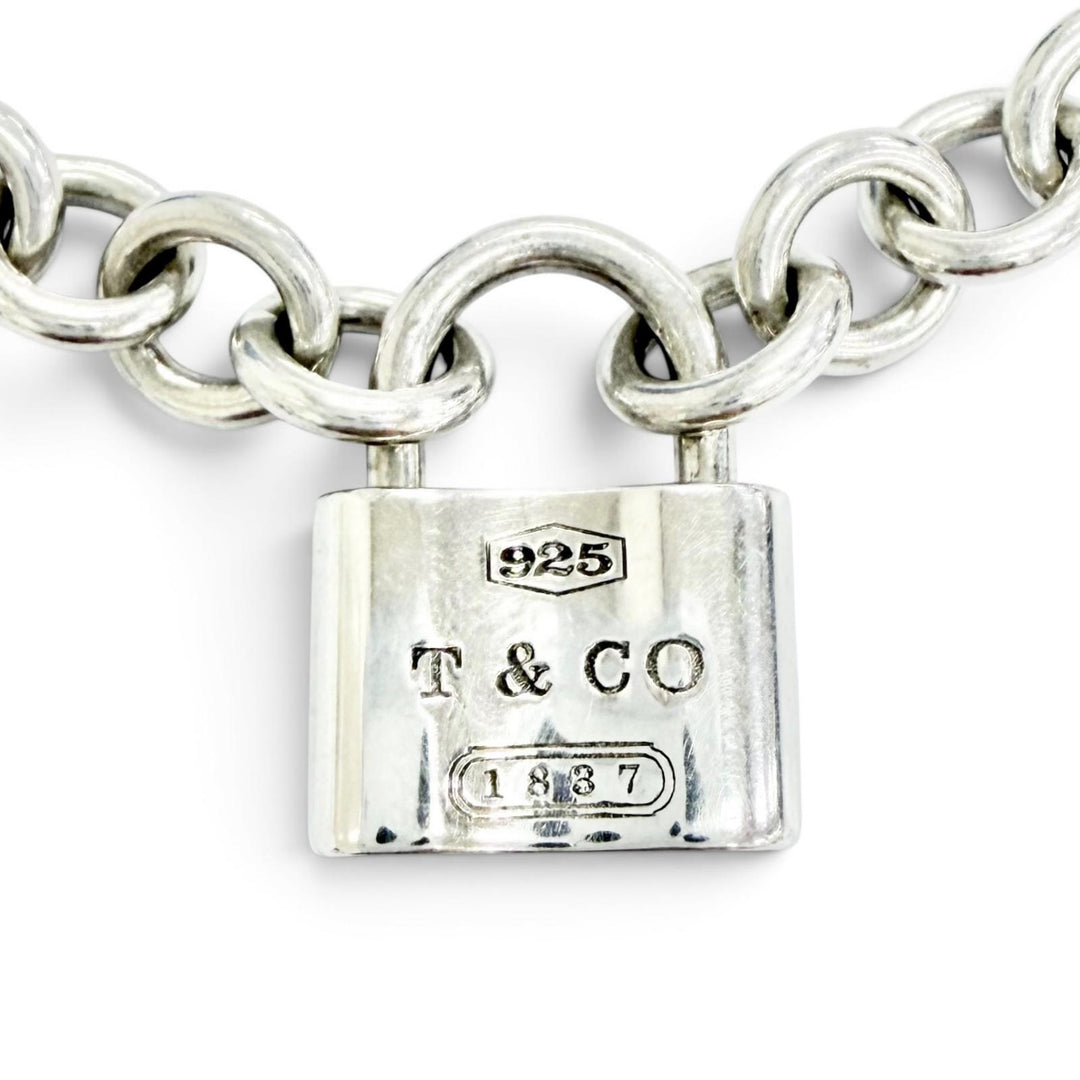 Great TIFFANY&Co. Necklace 1837 Rock Cadena Necklace choker Silver 925 Women