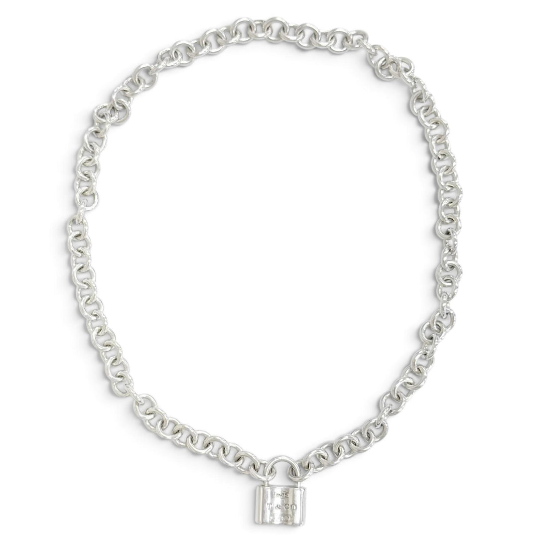 Great TIFFANY&Co. Necklace 1837 Rock Cadena Necklace choker Silver 925 Women