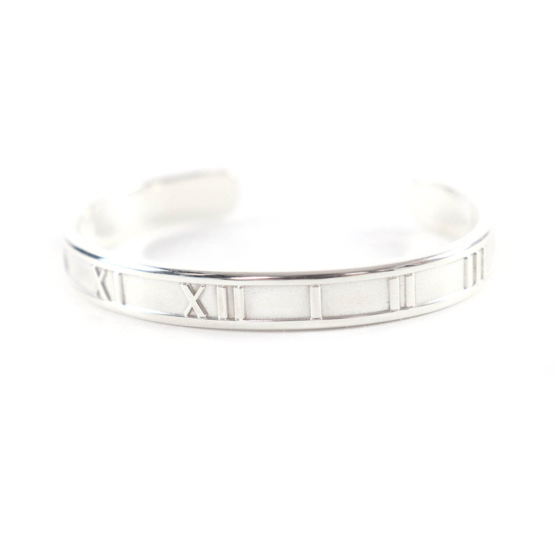 Excellent TIFFANY&Co. Bangle Atlas open Silver 925 Women