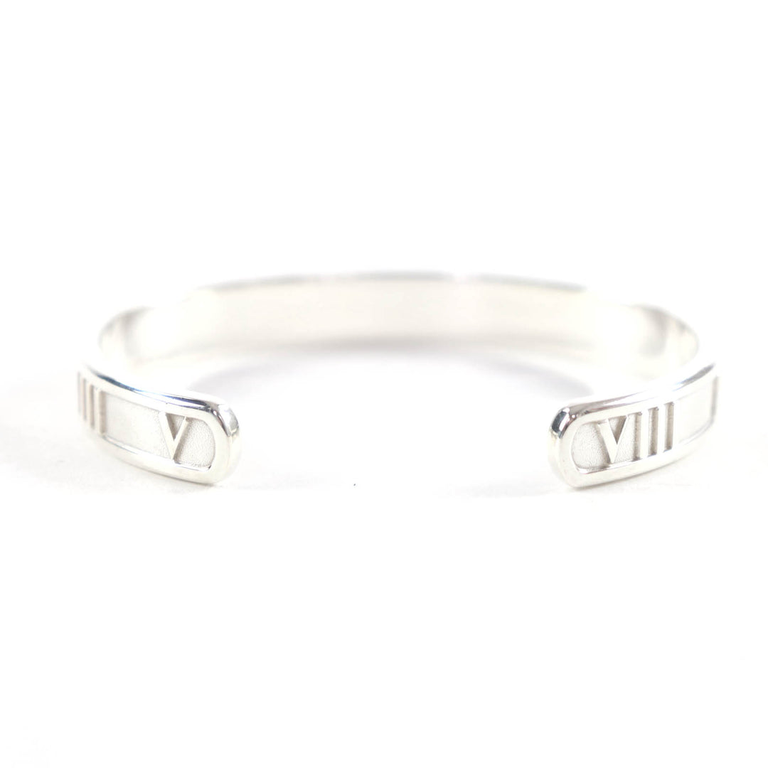 Excellent TIFFANY&Co. Bangle Atlas open Silver 925 Women