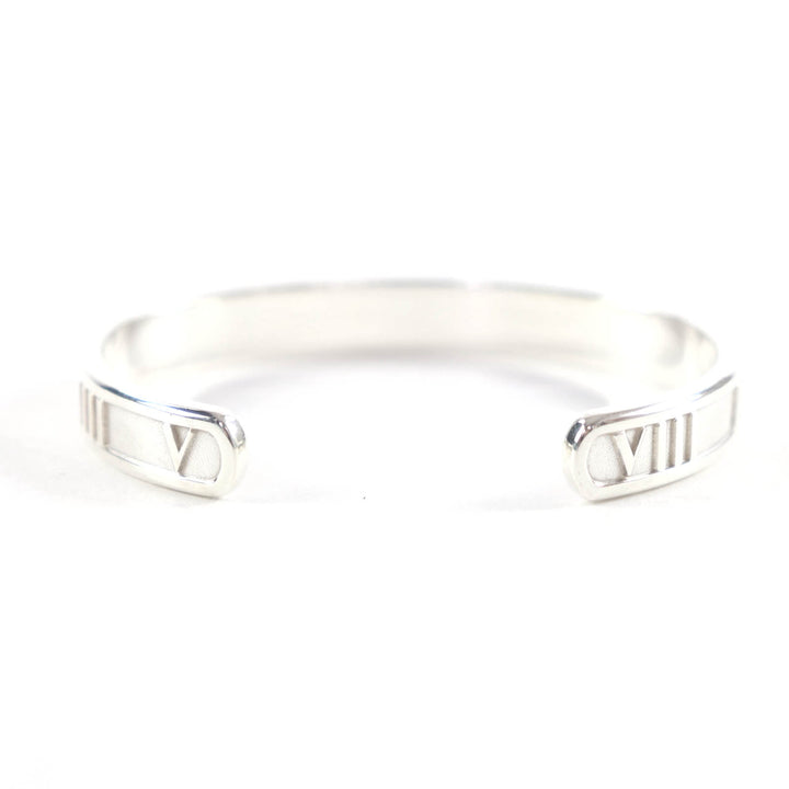 Excellent TIFFANY&Co. Bangle Atlas open Silver 925 Women