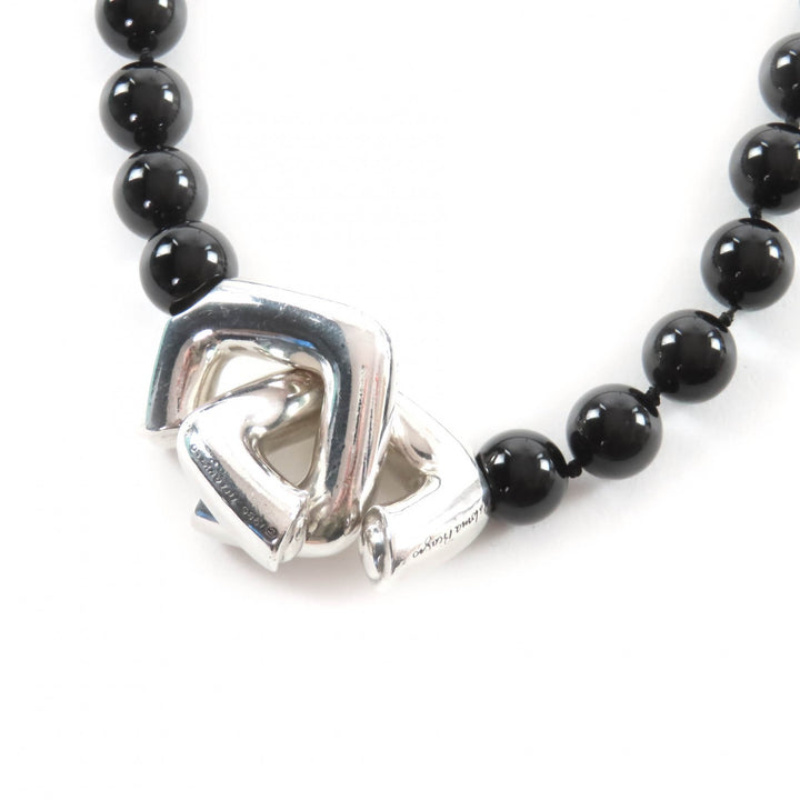 Great TIFFANY&Co. Necklace black onyx Women