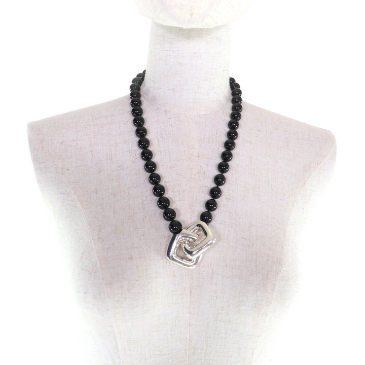 Great TIFFANY&Co. Necklace black onyx Women