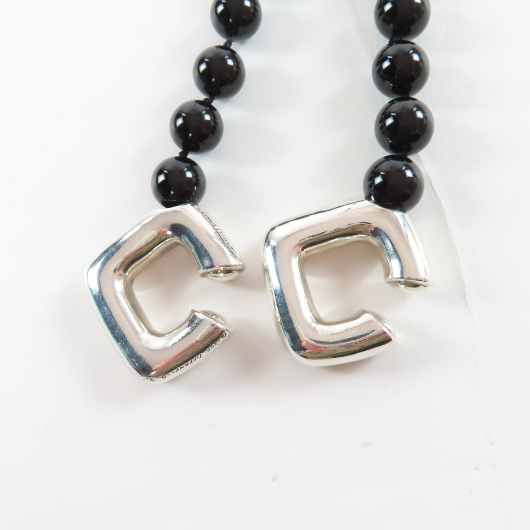 Great TIFFANY&Co. Necklace black onyx Women