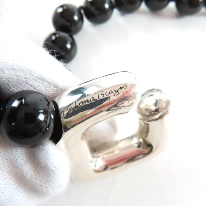 Great TIFFANY&Co. Necklace black onyx Women