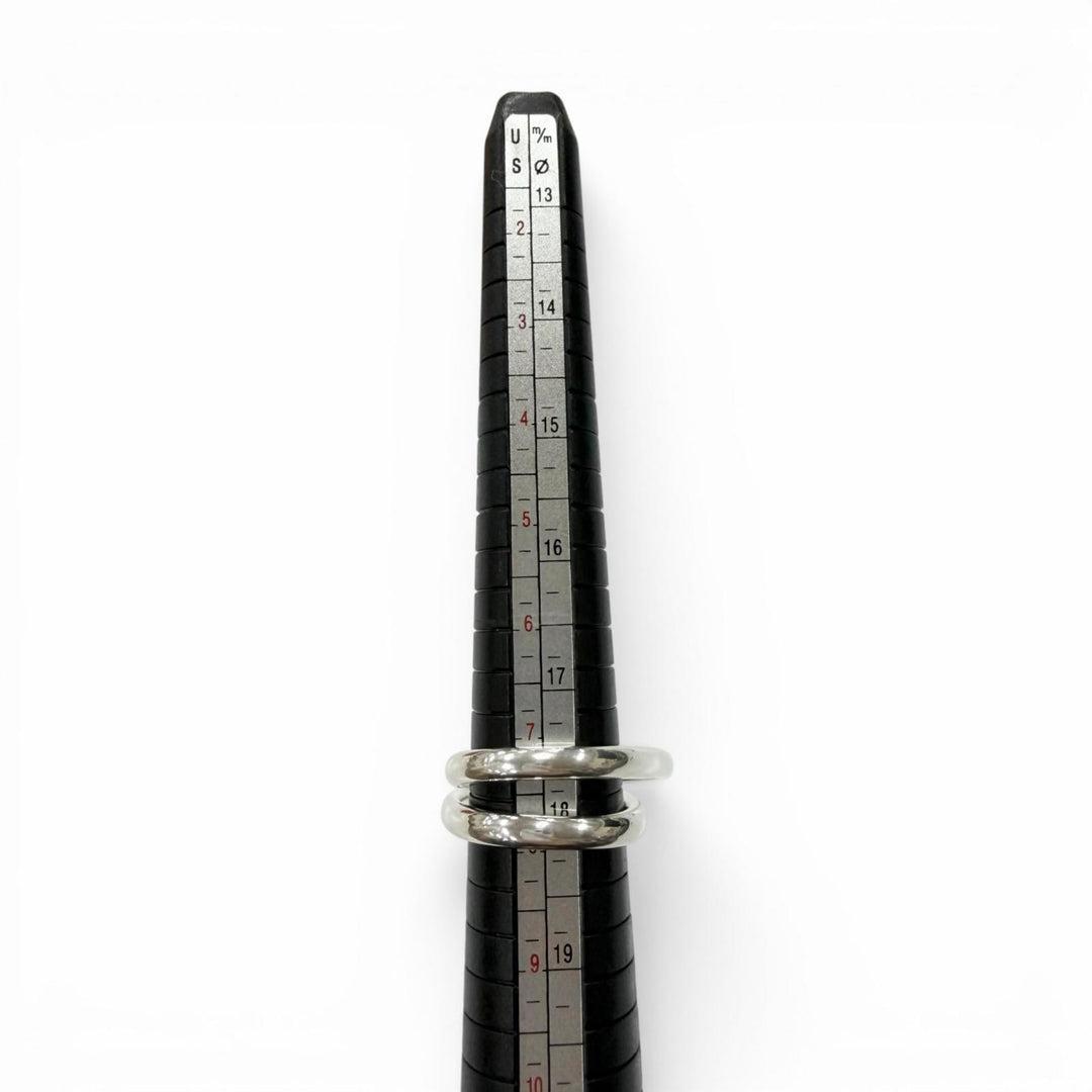Excellent HERMES Ring Chaine d'Ancre Punk Triple Ring Silver SV925 mens 56