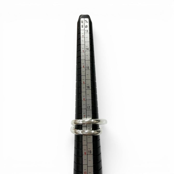 Excellent HERMES Ring Chaine d'Ancre Punk Triple Ring Silver SV925 mens 56