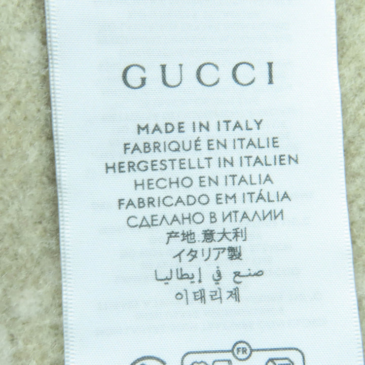 Excellent GUCCI Scarf GG pattern current item beige cashmere Women 812317