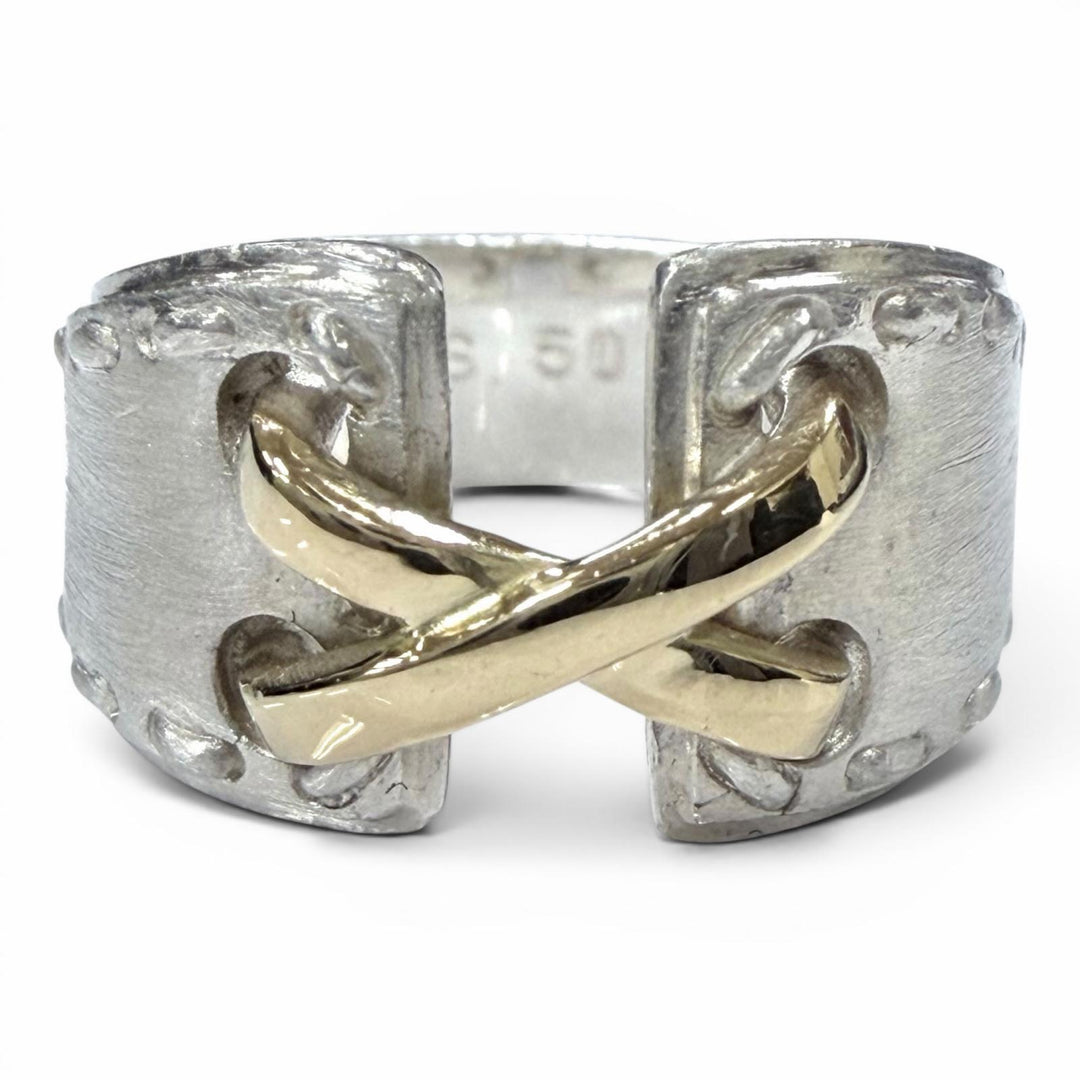 Great HERMES Ring Mexican ring Silver 925 Women 50