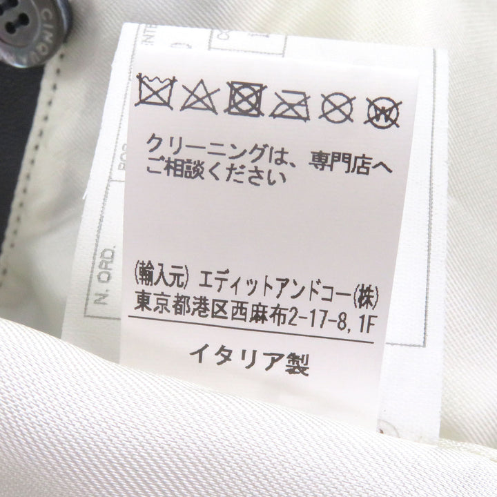優れたCINQUANTAレザージャケットスタンドカラーシングルライダース
