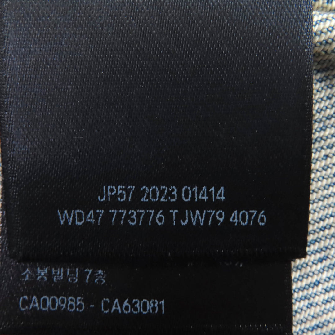 全新 BALENCIAGA 沙漏形牛仔夹克，棉质，36 码，773776