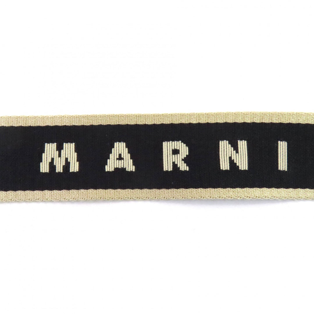 素晴らしい MARNI ショルダーバッグ ブラックレザー レディース SBMP0128U0