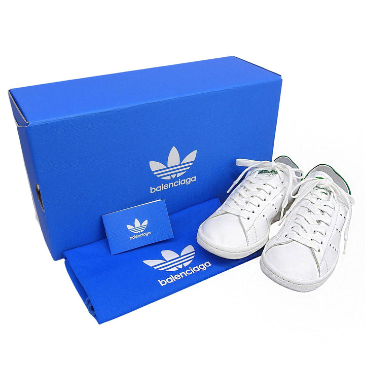 Pristine BALENCIAGA×adidas Low cut sneakers Stan Smith leather Women 24.5 721836