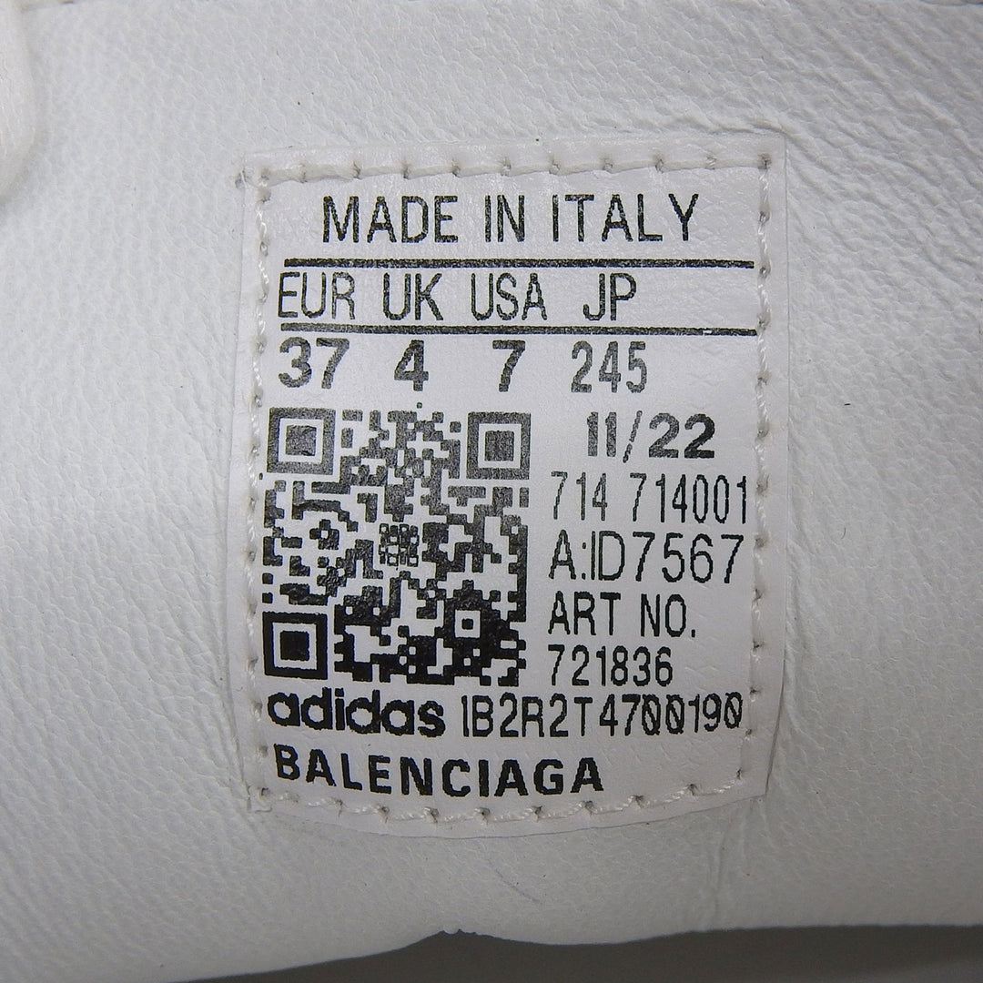 Pristine BALENCIAGA×adidas Low cut sneakers Stan Smith leather Women 24.5 721836