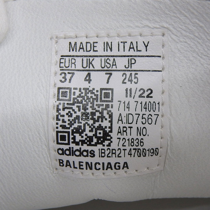 Pristine BALENCIAGA×adidas Low cut sneakers Stan Smith leather Women 24.5 721836