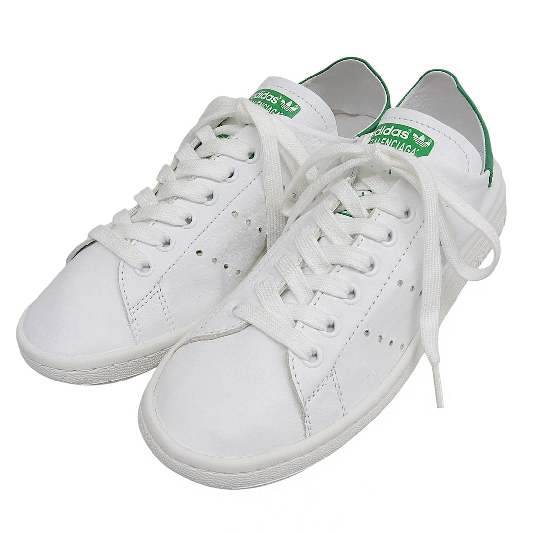 Pristine BALENCIAGA×adidas Low cut sneakers Stan Smith leather Women 24.5 721836
