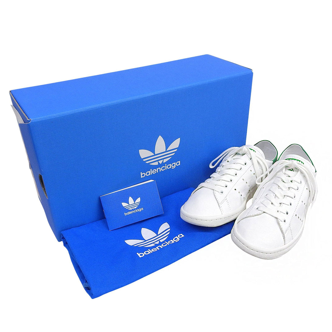 Pristine BALENCIAGA×adidas Low cut sneakers Stan Smith leather Women 24.5 721836