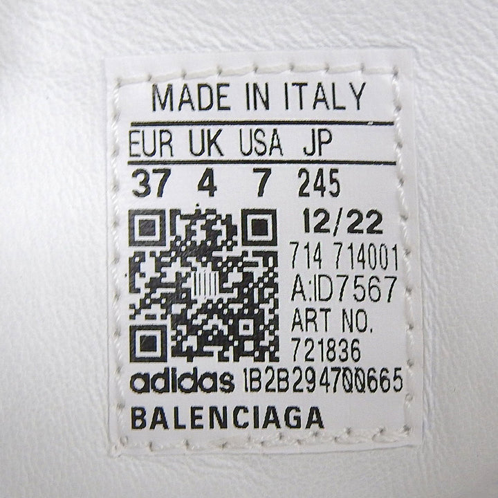 Pristine BALENCIAGA×adidas Low cut sneakers Stan Smith leather Women 24.5 721836