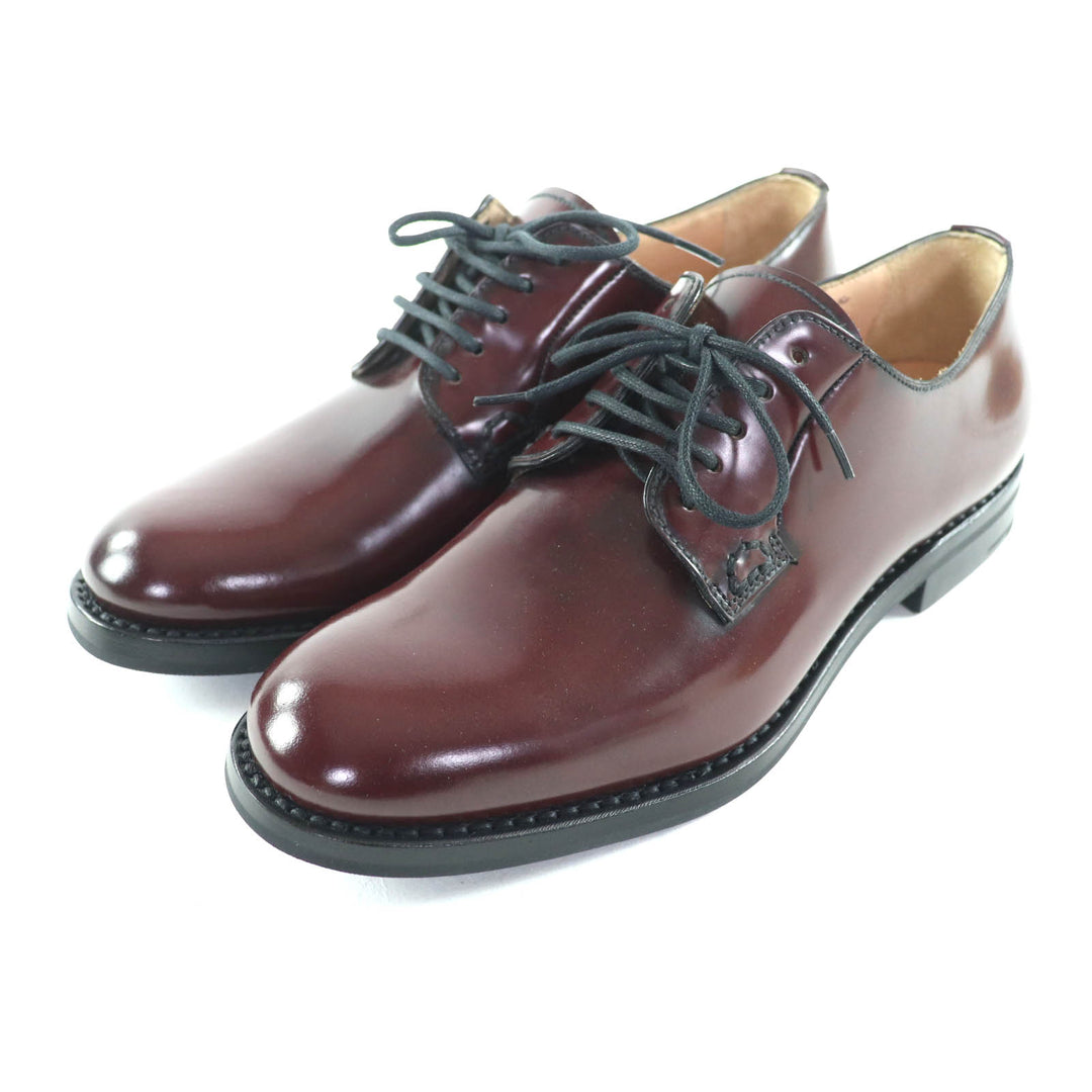 Excellent CHURCH'S Leather shoes Shannon Burgundy Polished binder calf Women 35