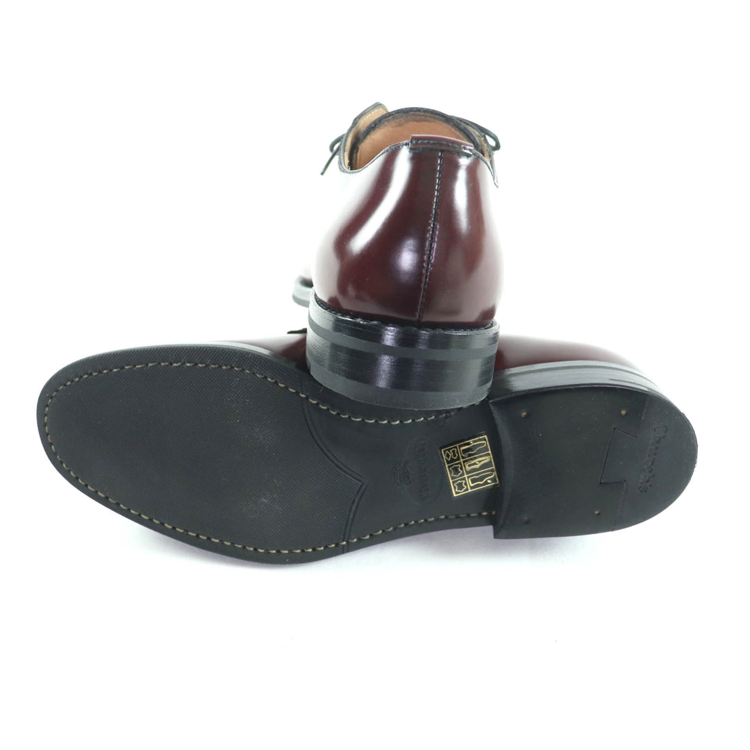 Excellent CHURCH'S Leather shoes Shannon Burgundy Polished binder calf Women 35