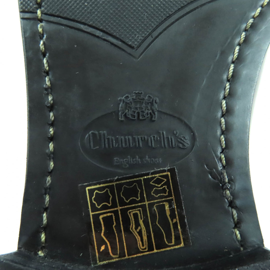 Excellent CHURCH'S Leather shoes Shannon Burgundy Polished binder calf Women 35