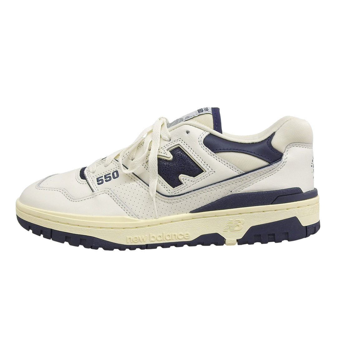 Pristine NEW BALANCE sneakers AIME LEON DORE white leather mens 28.5 BB550ALF