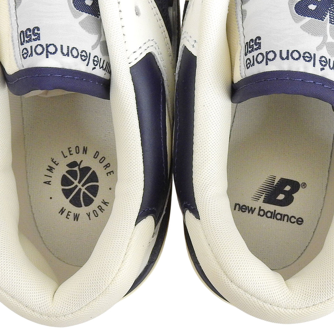 Pristine NEW BALANCE sneakers AIME LEON DORE white leather mens 28.5 BB550ALF