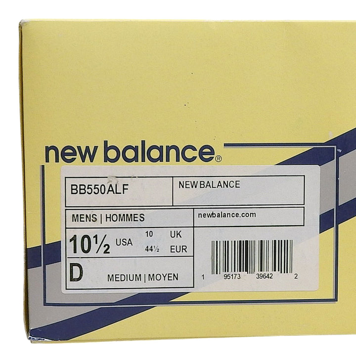 Pristine NEW BALANCE sneakers AIME LEON DORE white leather mens 28.5 BB550ALF