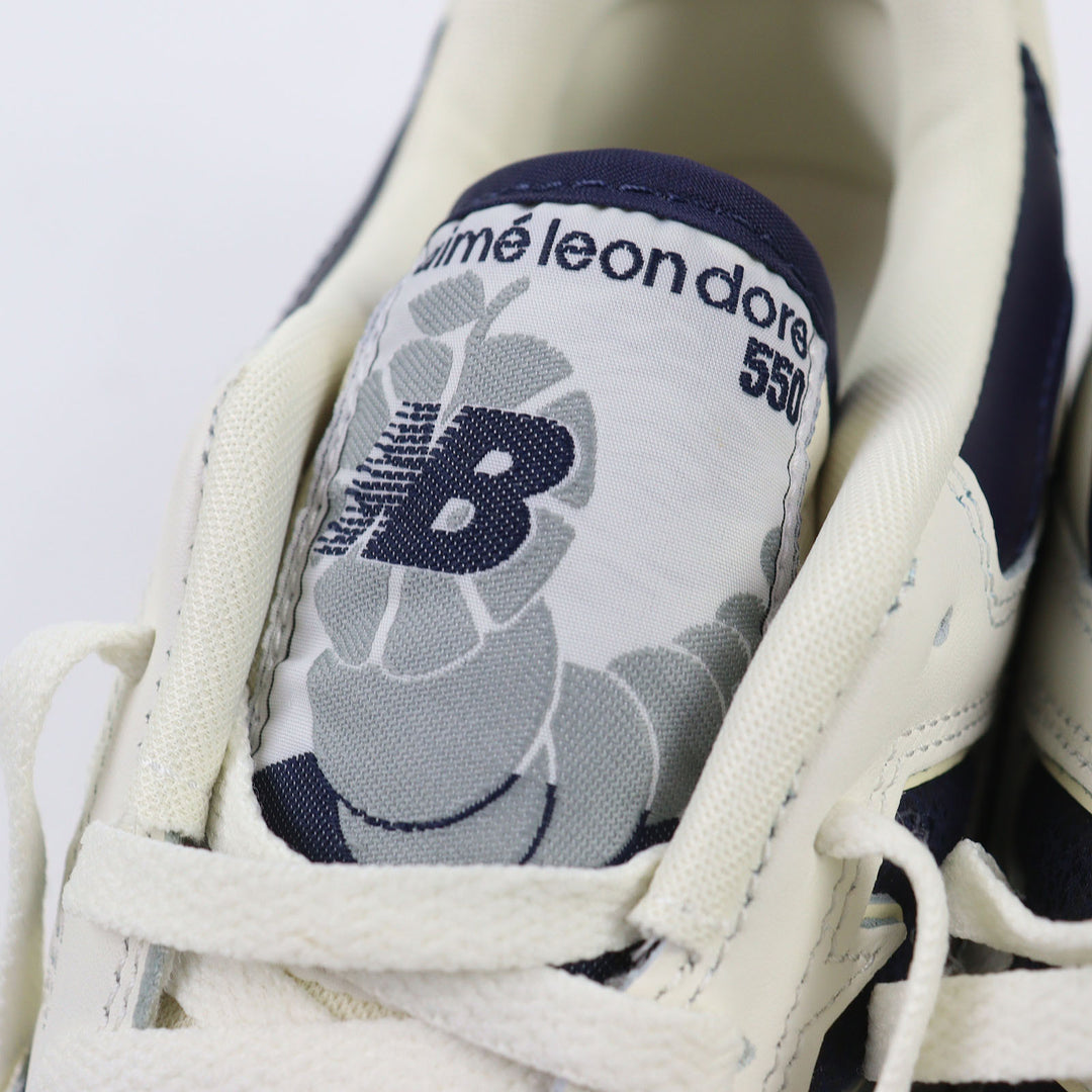 Pristine NEW BALANCE sneakers AIME LEON DORE white leather mens 28.5 BB550ALF