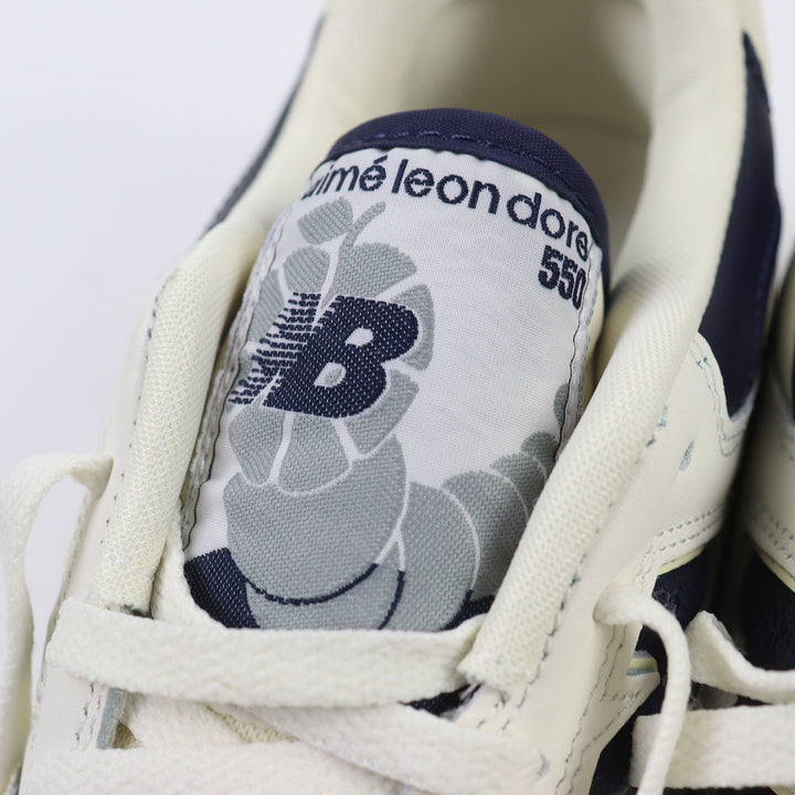 Pristine NEW BALANCE sneakers AIME LEON DORE white leather mens 28.5 BB550ALF