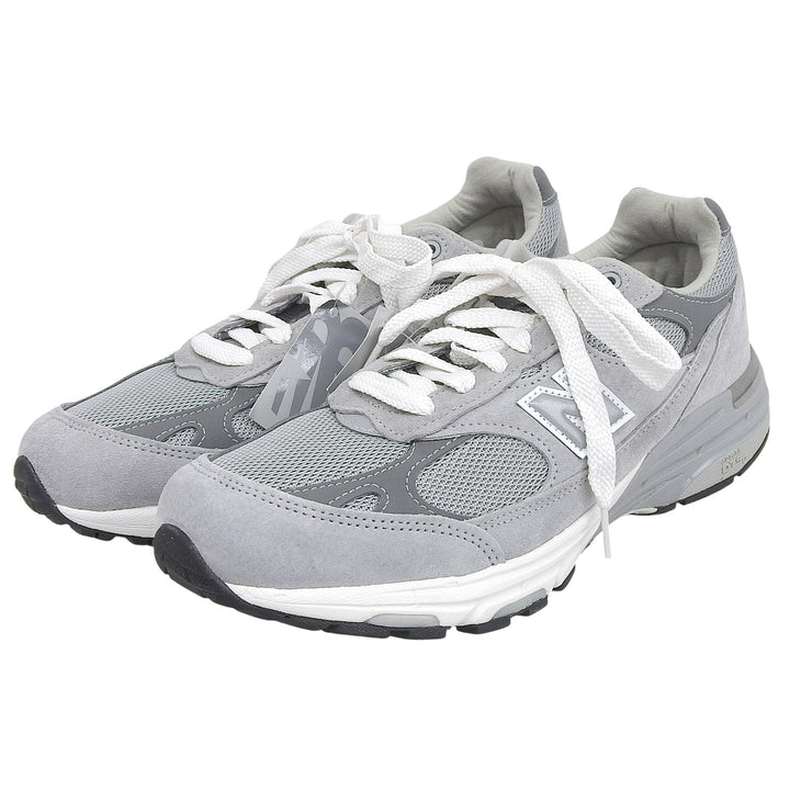 Pristine NEW BALANCE sneakers with logo patch gray Synthetic fiber mens 28.5