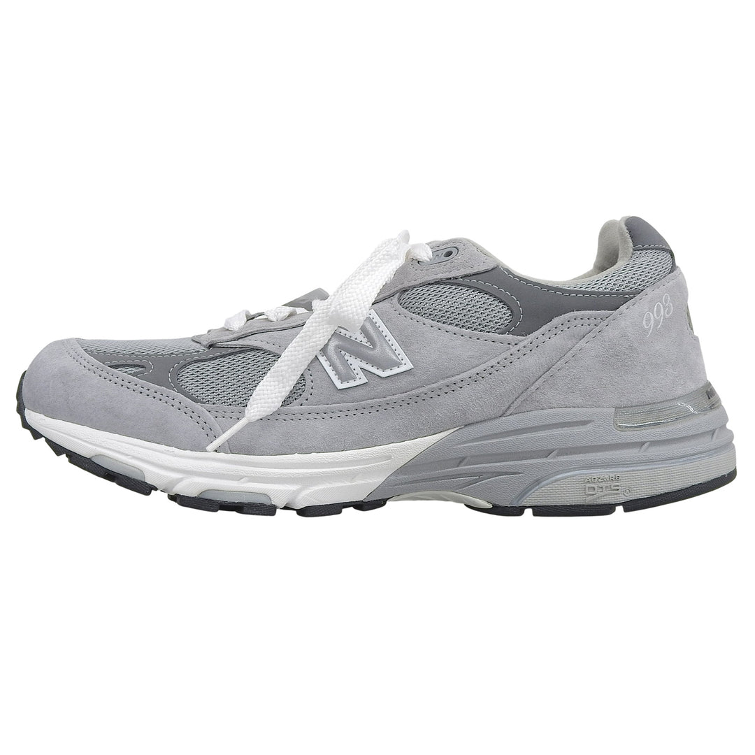 Pristine NEW BALANCE sneakers with logo patch gray Synthetic fiber mens 28.5