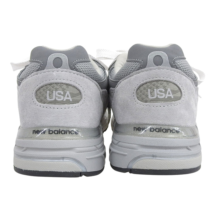 Pristine NEW BALANCE sneakers with logo patch gray Synthetic fiber mens 28.5