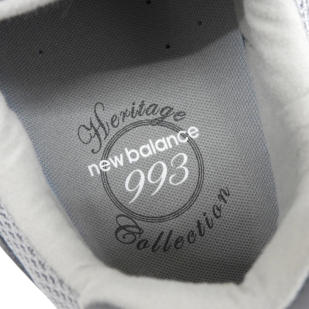 Pristine NEW BALANCE sneakers with logo patch gray Synthetic fiber mens 28.5