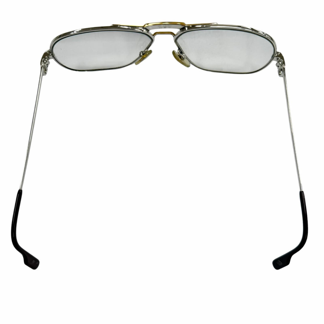 Very Good Cartier Glasses Trinity Two Bridges Silver mens