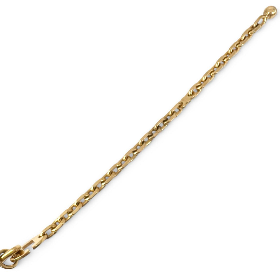 Great HERMES charm Filou H Logo Glove Holder Keychain gold ー Women